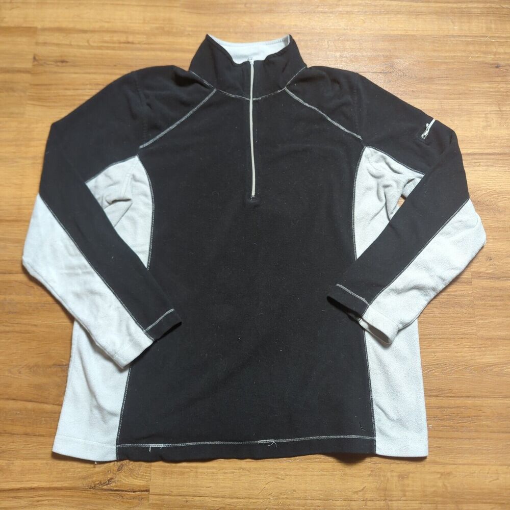 Eddie Bauer Fleece Jacket Women's XL 1/4 Zip Athletic Lightweight Casual